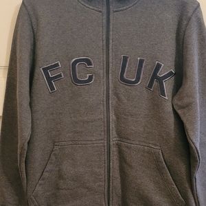 French Connection unisex Pull up Sweater-Excellent Condition. Size S Gray